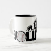 Evolution Baseball-Tasse Zweifarbige Tasse (Vorderseite Links)