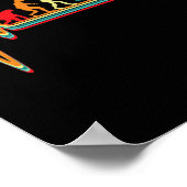 Evolution Basketball Ball Game Heartbeat Poster (Ecke)
