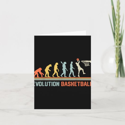 Evolution Basketball - Basketball Liebhaber des Sp Karte (Vorderseite)