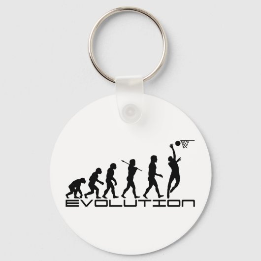 Evolution Basketball Player Art Schlüsselanhänger (Vorderseite)