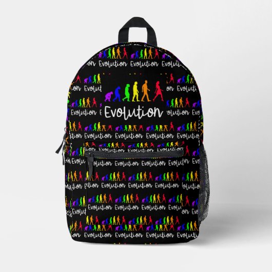 Evolution Bedruckter Rucksack (Vorderseite)