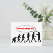 Evolution. Beenden Sie den Postkarte (Stehend Vorderseite)