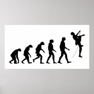 Evolution Bergsteigen Poster