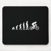 Evolution Bike Man Humour Cyclist Funny Mousepad (Vorne)