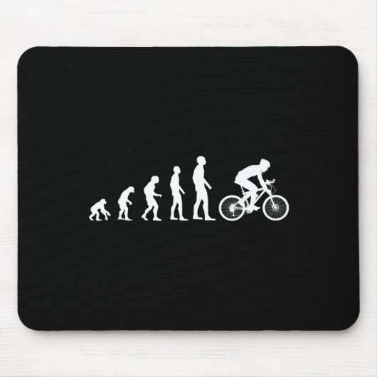 Evolution Bike Man Humour Cyclist Funny Mousepad (Vorne)