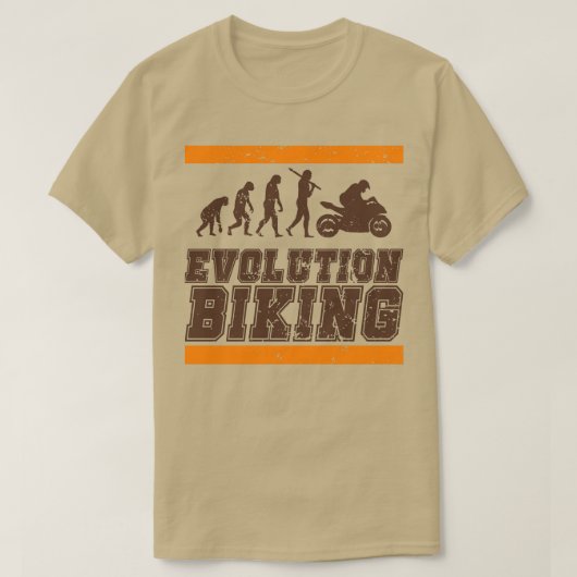 Evolution Bike Motorrad Straßengeschwindigkeit T-Shirt (Design vorne)