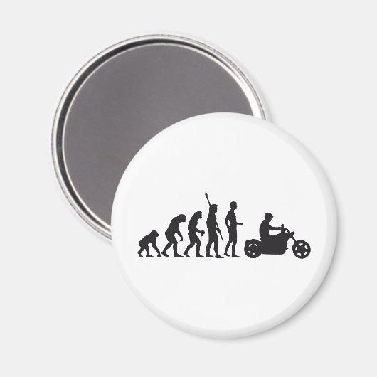 evolution biker magnet (Vorderseite/Rückseite)
