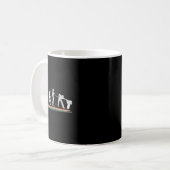 Evolution Billiards Funny Vintag Kaffeetasse (Vorderseite Links)