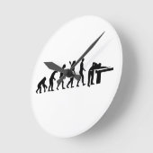 Evolution Billiards Runde Wanduhr (Winkel)