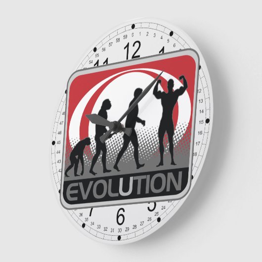 Evolution Body Builder Große Wanduhr (Winkel)