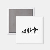 Evolution Bodybuilder Gewichtheben Gewicht Gewicht Magnet (Vorderseite/Rückseite)