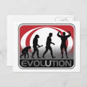 Evolution BodyBuilder Postkarte (Vorne/Hinten)