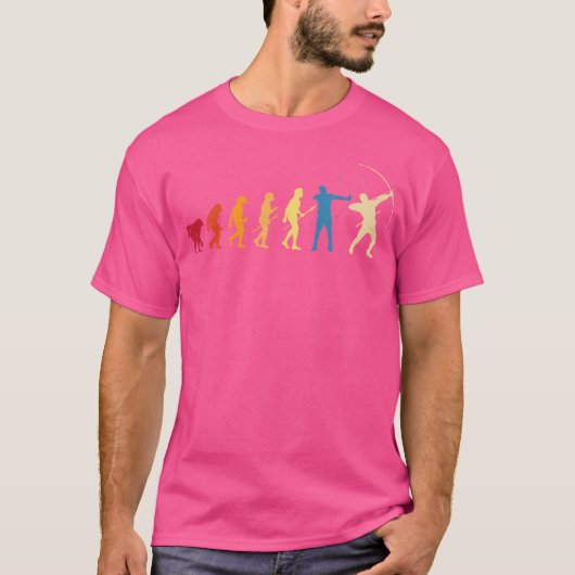 Evolution Bogenschiessen Bow Jagd Lover Bowm T-Shirt (Vorderseite)