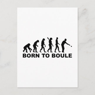 Evolution Boule Petanque Postkarte