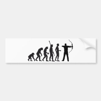 evolution bow and arrow autoaufkleber
