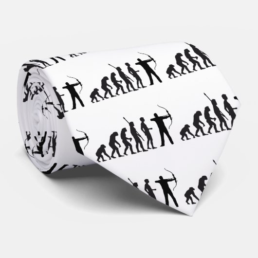 evolution bow and arrow krawatte (Gerollt)