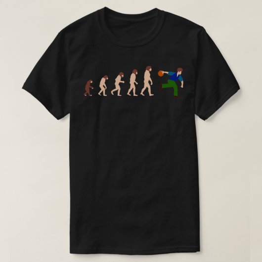 Evolution Bowling Funny Gift Idee 1 T-Shirt (Design vorne)
