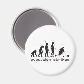 evolution bowling magnet (Vorderseite/Rückseite)