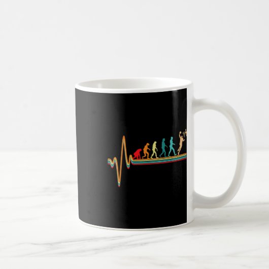 Evolution Bysketbyll Player Byll Game Heartbeat Kaffeetasse (Rechts)