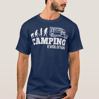 Evolution Camping I Funny Camper Geschenk T-Shirt