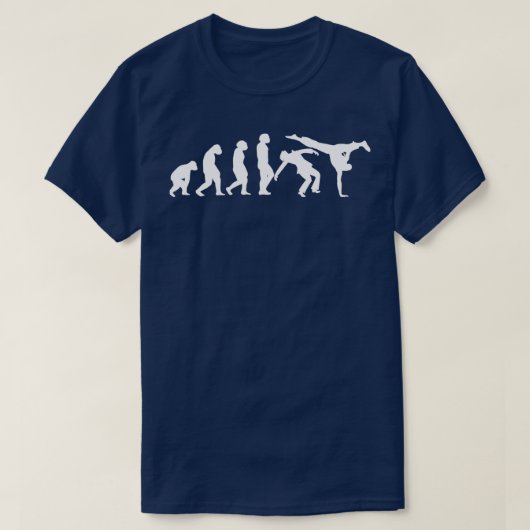 EVOLUTION Capoeira Martial Arts Brasilien T-Shirt (Design vorne)