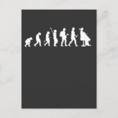 Evolution Cellist Funny Cello Lover Geschenk Postkarte (Vorderseite)