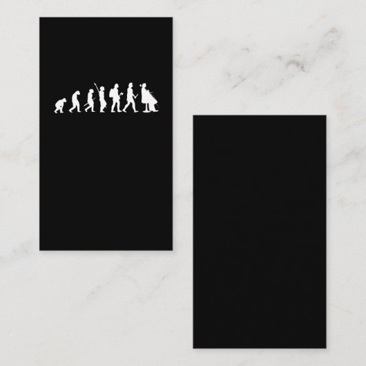 Evolution Cellistdes lustigen Visitenkarte (Vorne/Hinten)