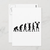 Evolution Cheerleader Postkarte (Vorne/Hinten)