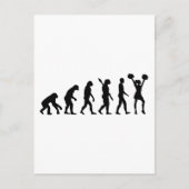 Evolution Cheerleader Postkarte (Vorderseite)