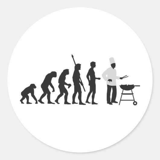 evolution chief runder aufkleber (Vorderseite)