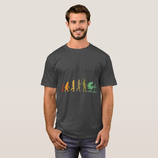Evolution Computer-Freunde T-Shirt (Vorne ganz)
