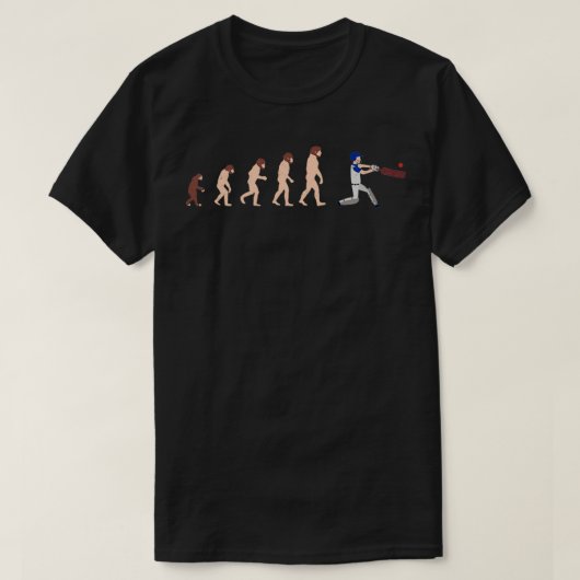 Evolution Cricket Funny Gift Idee T-Shirt (Design vorne)