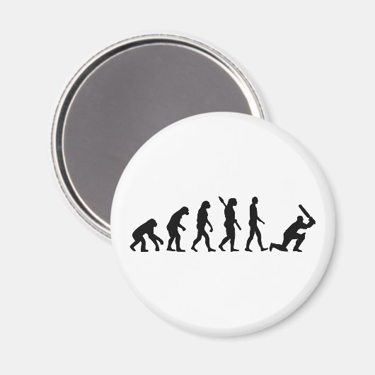 Evolution Cricket Magnet (Vorderseite/Rückseite)