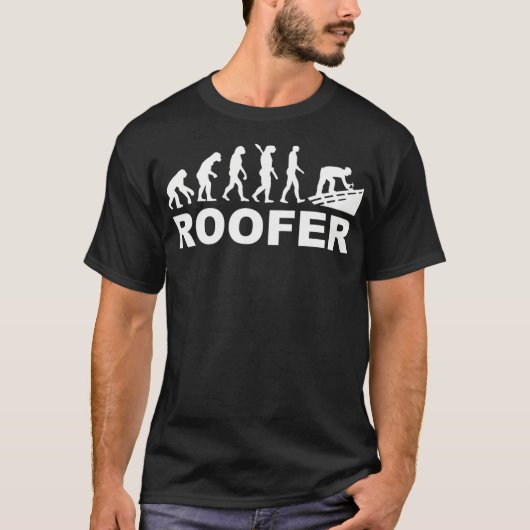 Evolution-Dachdecker _1 T-Shirt (Vorderseite)