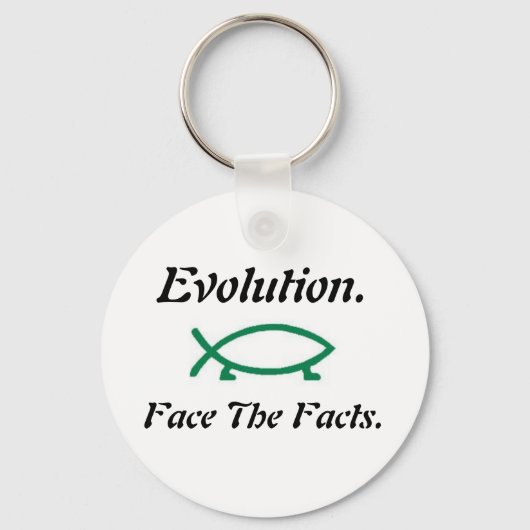 Evolution-Darwin-Fisch Schlüsselanhänger (Vorderseite)