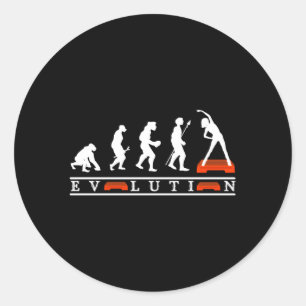 Evolution der Aerobic mit der HU-Evolution Runder Aufkleber