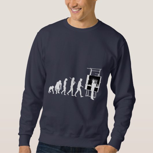 Evolution der Architektur-Architekten-Zeichner Sweatshirt (Vorderseite)