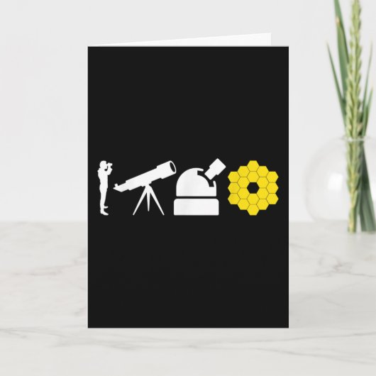 Evolution der Astronomie Teleskope James Webb Spac Karte (Vorderseite)