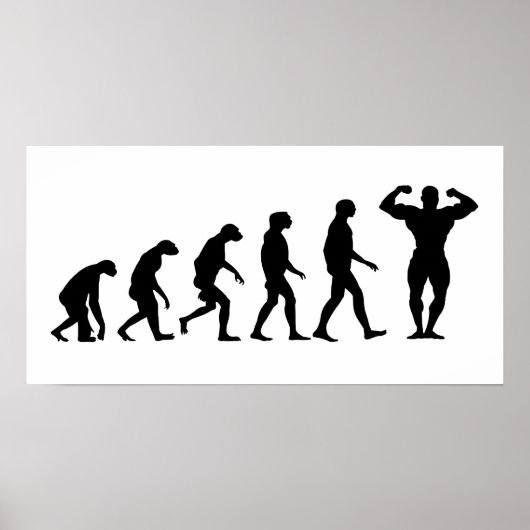 Evolution der Bodybuilding Poster (Vorne)
