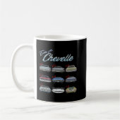 Evolution der Chevelle,SS,Hotrod,Muskelwagen,SS4 Kaffeetasse (Links)