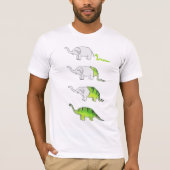 Evolution der Elefanten zu den Dinosauriern T-Shirt (Vorderseite)