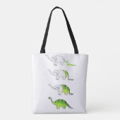 Evolution der Elefanten zu den Dinosauriern Tasche (Rückseite)