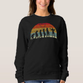 Evolution der Evolution des Menschen Sweatshirt (Vorderseite)