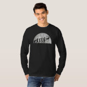 Evolution der Evolution von männlichen Climbers 2 T-Shirt (Vorne ganz)
