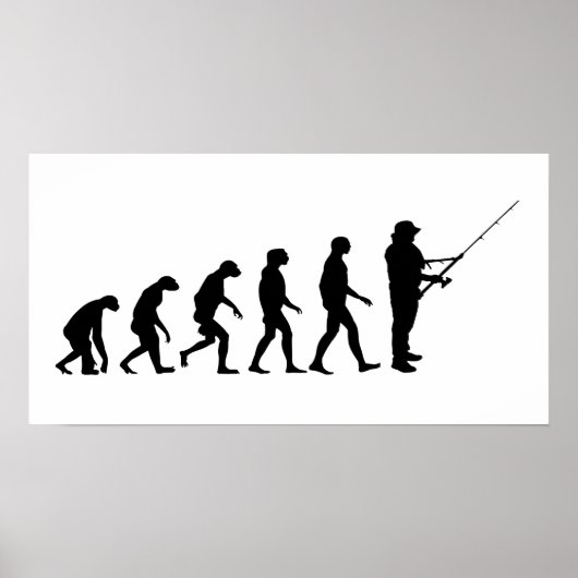 Evolution der Fischerei Poster (Vorne)