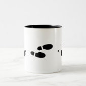 Evolution der Footprints der Behörde Zweifarbige Tasse (Mittel)