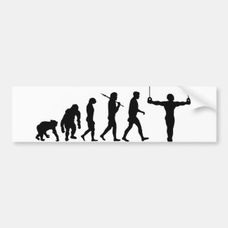 Evolution der GymnastikGymnastsgeschenke Autoaufkleber