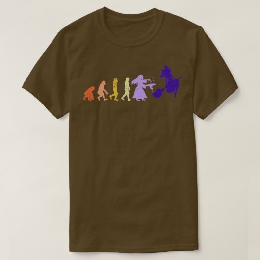 Evolution der Hexe T-Shirt (Design vorne)