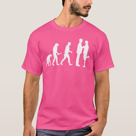 Evolution der Homosexuellen - T-Shirt (Vorderseite)