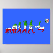 Evolution der italienischen Fußball Italia Calcio Poster (Vorne)